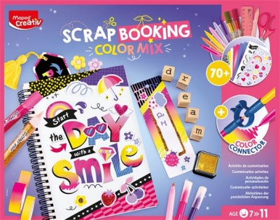Kreatív scrapbooking készlet, 70 darabos, MAPED CREATIV "Scrapbooking Color Mix"