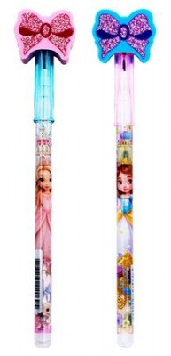 Tolóbetétes ceruza radírral display, HB, ICO "Bensia", hercegnő