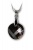 Nyaklánc, kerek formájú, Black Diamond SWAROVSKI® medállal, 18mm ART CRYSTELLA®